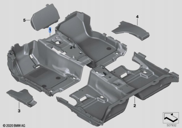 BMW OE 51478097337 Накладка передня BMW 4' G22 G23 G82 G83