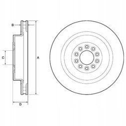 Delphi BG9182C Гальмівні диски delphi bg9182c