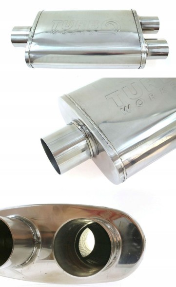 Китай TW-TL-306YUD ЦЕНТРАЛЬНИЙ ГЛУШНИК 2,5" + 2 x 2,25" Y PIPE SPORTS TURBOWORKS