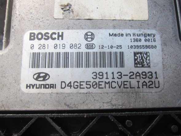 Hyundai OE 39113-2A931 0281019082 HYUNDAI ecu moto-marcar КОМП'ЮТЕР 39113-2A931 0281019082 HYUNDAI