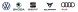 Audi OE ОРИГІНАЛЬНИЙ VAG OE 5NA853601MDPJ ЗНАЧОК VW, ЧОРНИЙ/ХРОМ БЛИСКУЧИЙ