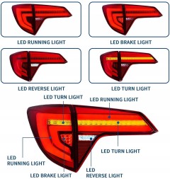 VLAND 38L391-1 mhm Задні ліхтарі комплект Full LED Bar Neon Tuning Honda Hr-v HRV II 2015-2021