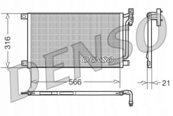 Denso DCN05003 Denso конденсатор bmw 3 e46/x3 3.0d ..