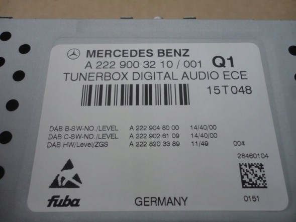Mercedes-Benz OE A2229003210 2229003210 MERCEDES C W205 S W222 РАДІО ТЮНЕР ТЮНЕРБОКС