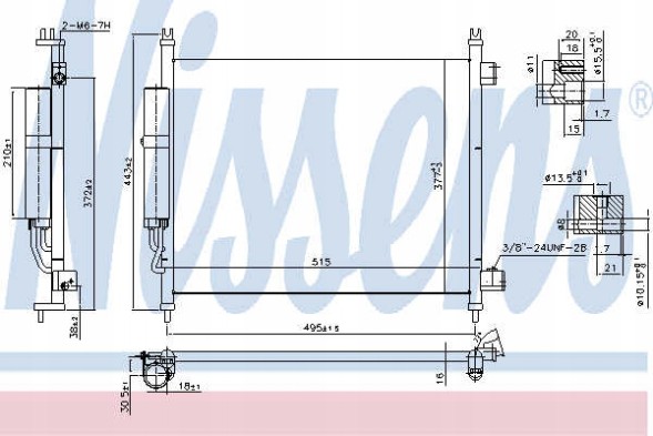 Nissens 940600 Nissens 940600 конденсатор, кондиціонер