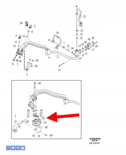 Volvo OE ВІДСІЧНИЙ КЛАПАН КОНДИЦІОНЕРА 2.0 B4 VOLVO XC90 2016- OEM/OE 31455214