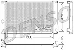 Denso DRM50076 Радіатор, система охолодження двигуна denso drm50076