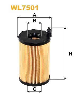 WL7501 WIX FILTERS Фільтр оливи