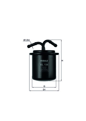 KL134 MAHLE ORIGINAL Фільтр палива