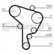 Continental CT1044WP2 Комплект грм + водяний насос ct1044wp2