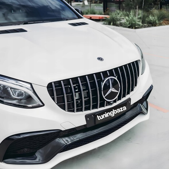 Китай 11881 Решітка Faux Mercedes GLE63 W166 GT Style Black + Chrome 15-18