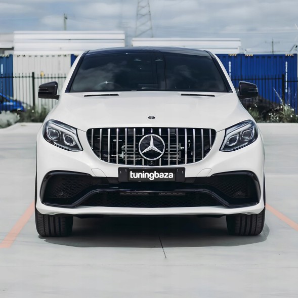 Китай 11881 Решітка Faux Mercedes GLE63 W166 GT Style Black + Chrome 15-18