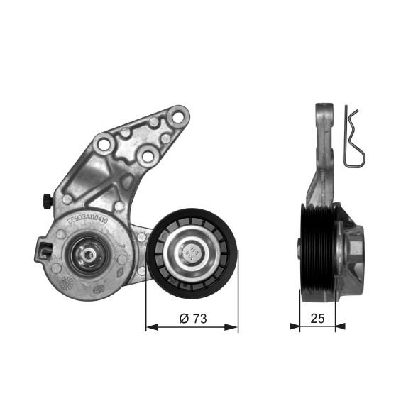 T39067 GATES Натяг паса