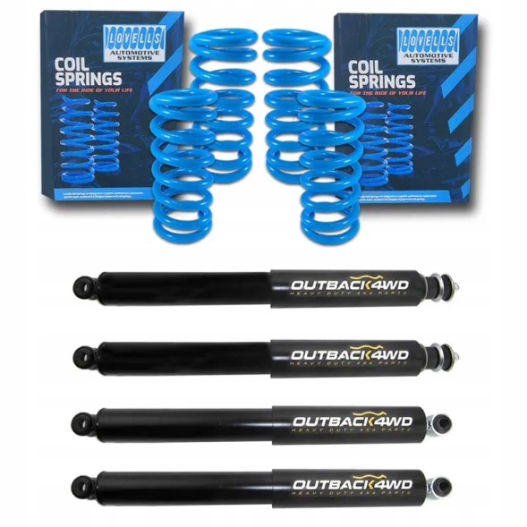 Китай OUTSUZKIT001-C КОМПЛЕКТ ПІДВІСКИ ЛІФТ +2 ДЮЙМИ SUZUKI JIMNY (98-17) 100/+100 КГ