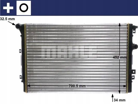 Mahle CR 2032 000S Охолоджувач води cr 2032 000s mahle