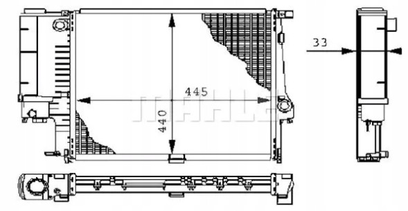 Mahle CR 239 000S Охолоджувач води cr 239 000s mahle