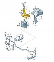 Volkswagen OE 3C0955453Q Бак для рідини омивачів vw passat b6 верх асо
