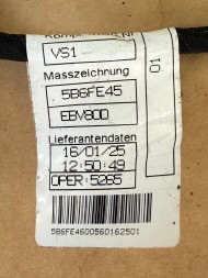 BMW OE bmw wiązka instalacja zderzaka tył pdc mpa 5b6fe45 5b6fe46-01 oryginał oem oe bmw ДЖГУТ ПРОВОДКИ БАМПЕРА ЗАДН. PDC MPA BMW 5B6FE45 5B6FE46-01
