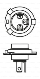 1987302803 BOSCH Автолампа 12V 60 55W H4 ECO картон