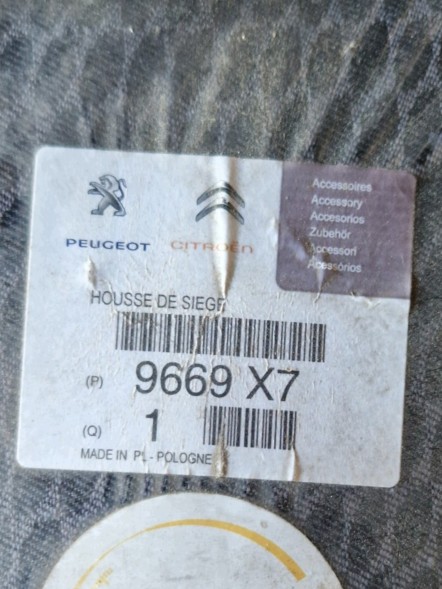 Groupe PSA КОМПЛЕКТ ЧОХЛІВ НА СИДІННЯ ПЕРЕДНІ PEUGEOT 3008 I PSA OE 9669X7