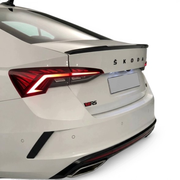 Китай Spoiler Lotka Skoda Octavia 4 Спойлер Skoda Octavia 4 2019-2024 у стилі RS, чорний глянець, накладка, крило