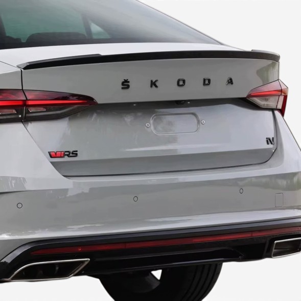 Китай Spoiler Lotka Skoda Octavia 4 Спойлер Skoda Octavia 4 2019-2024 у стилі RS, чорний глянець, накладка, крило