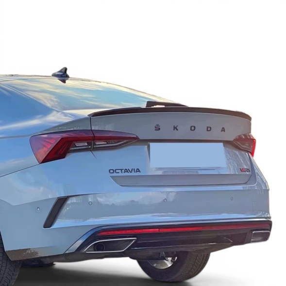 Китай Spoiler Lotka Skoda Octavia 4 Спойлер Skoda Octavia 4 2019-2024 у стилі RS, чорний глянець, накладка, крило