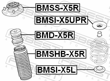BMSI X5L FEBEST Проставка пружини