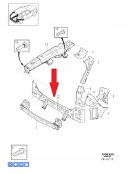 Volvo OE TYLNEBLOTNIKI.PL OEM 31448857 VOLVO XC60 XC-60 2 II 246 2017-2025 задній ремінь стінка 31448857