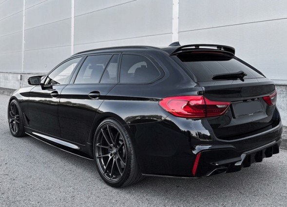 BM AR-BM-0249 Dokładki progów do BMW G30 G31 2017-2024 F90 progi listwy progowe czarne Накладки на пороги для BMW G30 G31 2017-2024 F90 пороги чорні