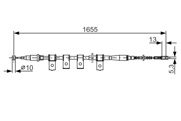 1987477920 BOSCH Трос гальма