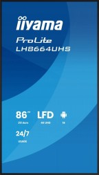 Китай WEW-SC-AB-ULIIY086L64B3AG Монітор IIYAMA 86" LH8664UHS-B3AG 4K IPS WiFi 24/7 2xHDMI Android