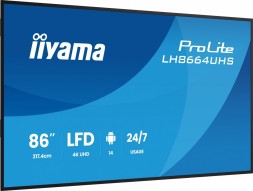 Китай WEW-SC-AB-ULIIY086L64B3AG Монітор IIYAMA 86" LH8664UHS-B3AG 4K IPS WiFi 24/7 2xHDMI Android