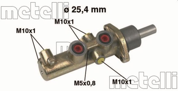 05 0446 METELLI Циліндр гідравлічний гальмівний