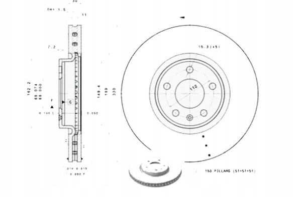 Brembo 09.B972.11 Гальмівний диск brembo 09.B972.11