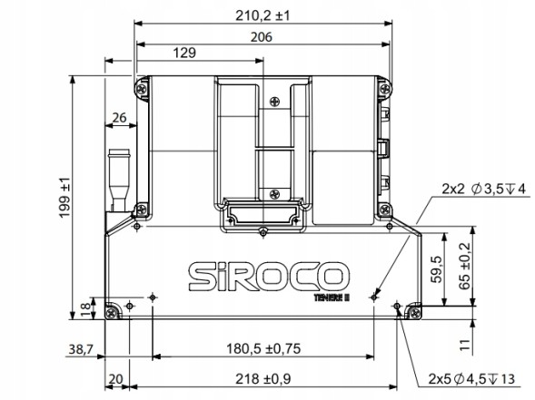 Siroco 0160 0002 R40 Водяний обігрівач труби фі 40 12v 4,3 квт