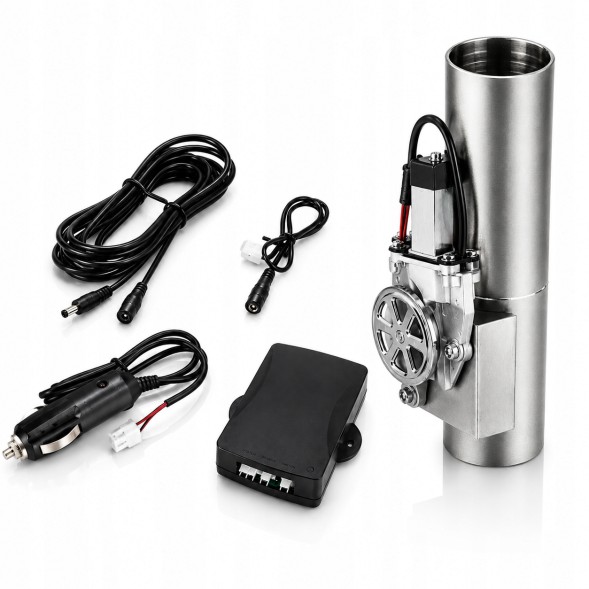 sennifar 6910992549552 Електрична заслінка вихлопної системи TURBOWORKS 2,5'' (63 мм), пряма, з пультом керування