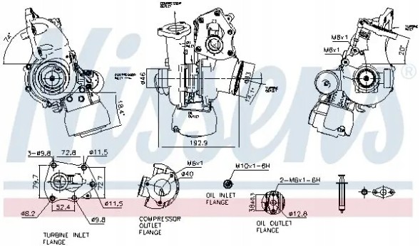 Nissens 93521 Пристрій підзарядки, наддуву 93521 nissens