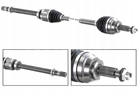 SNR DK55.027 Приводна піввісь передня renault megane iii megane iv 1.6d 04.11- snr
