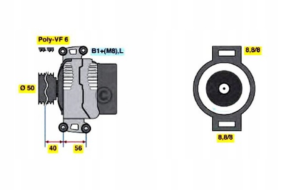 Bosch 0 986 042 530 Альтернатор 0 986 042 530 bosch