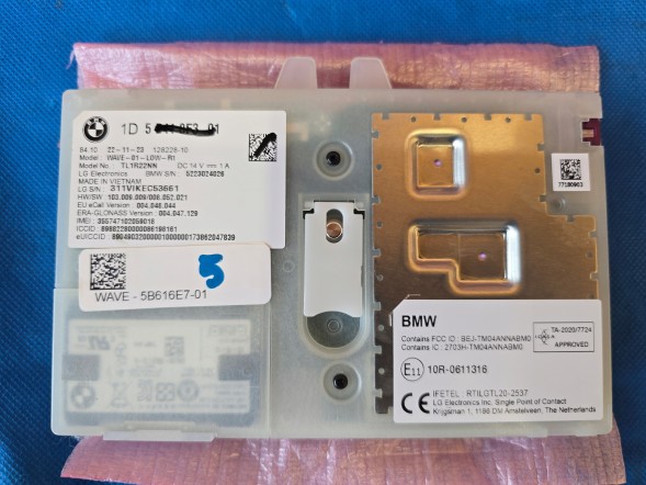 BMW OE MODUŁ TELEMATIC ATM (5) BMW G20 G26 G30 G05 G06 G12 U06 U11 5B616E7 5B418F3 NOWY ! quali21022026 МОДУЛЬ ТЕЛЕМАТИКИ ATM (5) BMW G20 G26 G30 G05 G06 G12 U06 U11 5B616E7 5B418F3