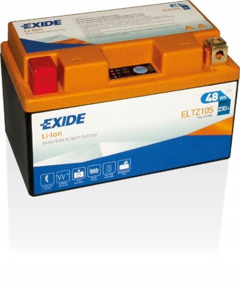 Exide ELTZ10S Мотоциклетний акумулятор exide li-ion eltz10s 12v 4ah 230a 48wh l+