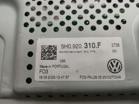 Volkswagen OE 5H0920310F, DWP407627OE Лічильник панель приладів VW Caddy V 5H0920310F