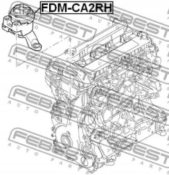 Febest FDM-CA2RH Подушка двигуна fdm-ca2rh febest форд