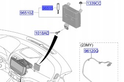 Kia OE АКУМУЛЯТОР СИСТЕМИ E-CALL ДЛЯ KIA SOUL EV 96515L1000