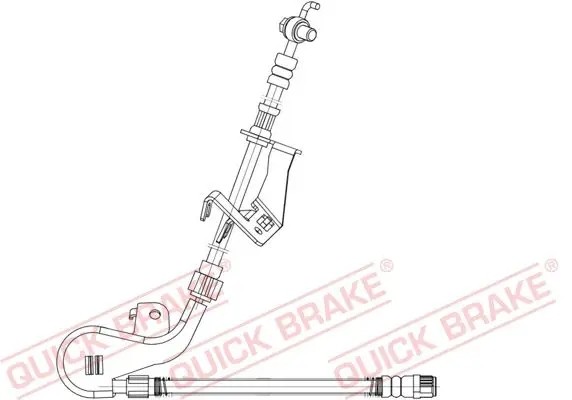 Quick Brake 58.8 75X87X 2x QUICK BRAKE FRONT L+R гальмівні шланги для CITROËN, PEUGEOT