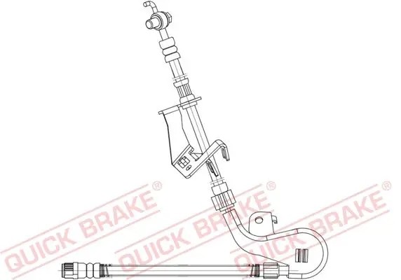 Quick Brake 58.8 75X87X 2x QUICK BRAKE FRONT L+R гальмівні шланги для CITROËN, PEUGEOT