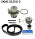 SKF VKMC 01250-2 Комплект грм (ремінь + натягувач + помпа охолоджуючої рідини) audi a2, a3 ford galaxy seat