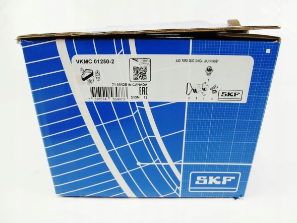 SKF VKMC 01250-2 Комплект грм (ремінь + натягувач + помпа охолоджуючої рідини) audi a2, a3 ford galaxy seat