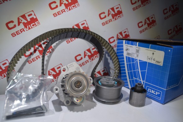 SKF VKMC 01250-2 Комплект грм (ремінь + натягувач + помпа охолоджуючої рідини) audi a2, a3 ford galaxy seat